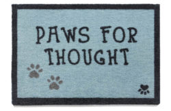 Howler and Scratch Thought Doormat - 75x50cm - Blue.